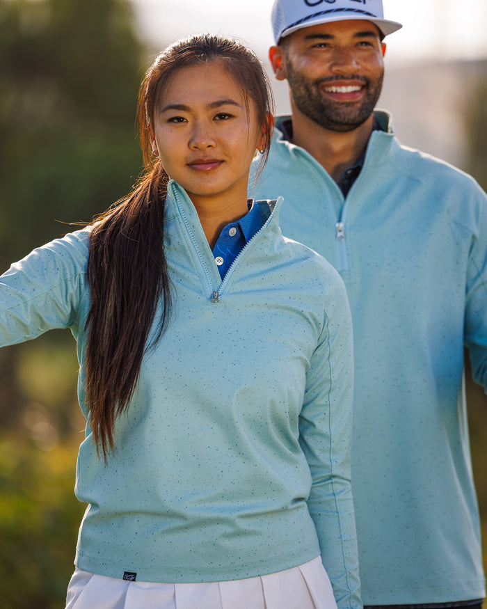 Women's Performance Q-Zip - Moon Dust