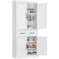 Yaheetech Wooden Kitchen Pantry Storage Cabinet with Doors and Shelves