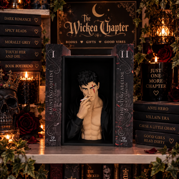 Zade Inspired Dark Romance Book Nook – 3D Printed PLA Bookshelf Decor