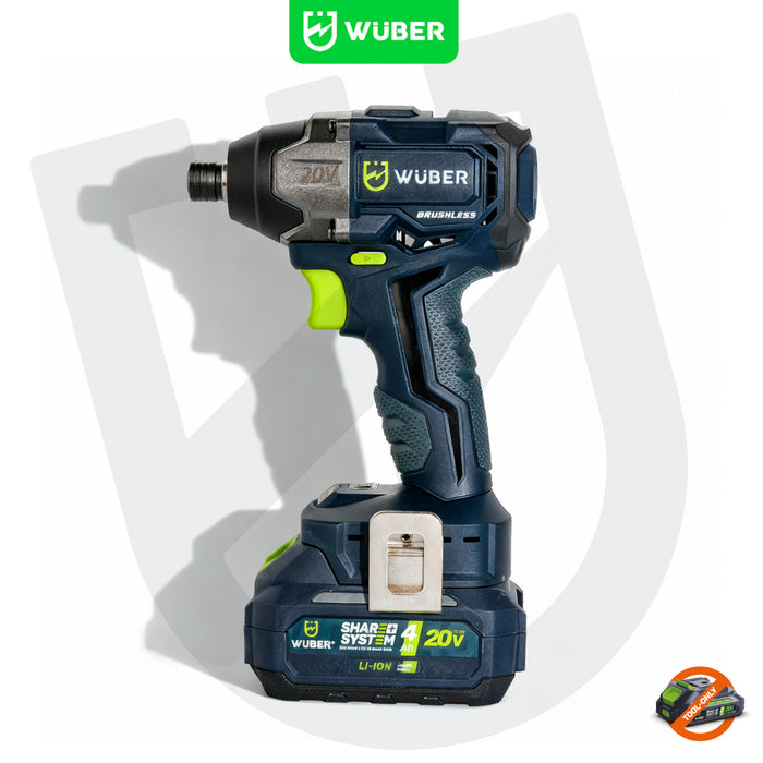Zakrętarka udarowa akumulatorowa 1/4" 20 V WUBER