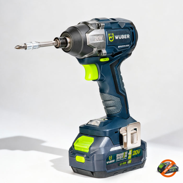 Zakrętarka udarowa akumulatorowa 1/4" 20 V WUBER