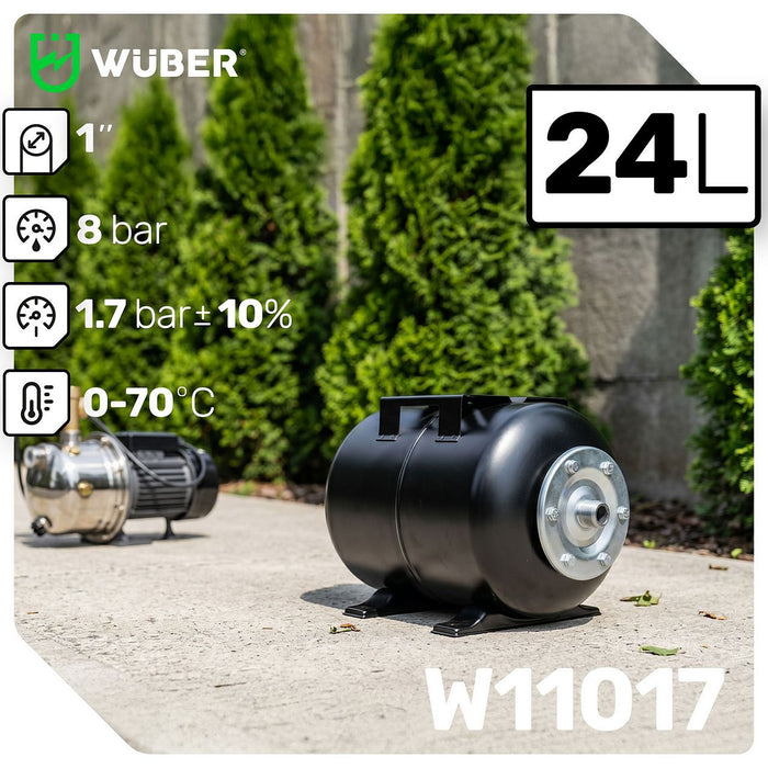 Zbiornik hydroforowy przeponowy do pompy 24 l ciśnieniowy WUBER
