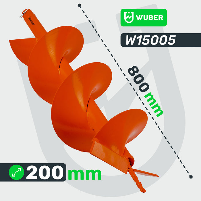 Zestaw wierteł do wiertnicy spalinowej 10, 20, 30 cm WUBER