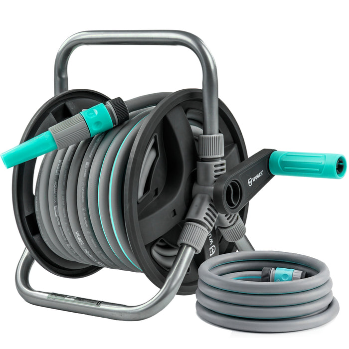 Zwijak na wąż ogrodowy 20+2 m zwijacz PVC WUBER
